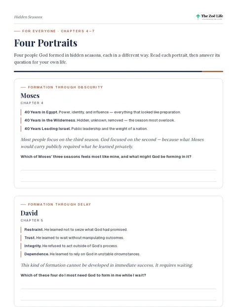 First page of Four Portraits