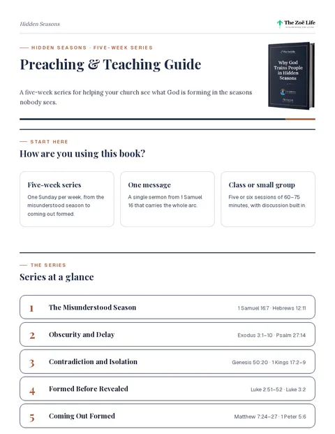 First page of Preaching & Teaching Guide