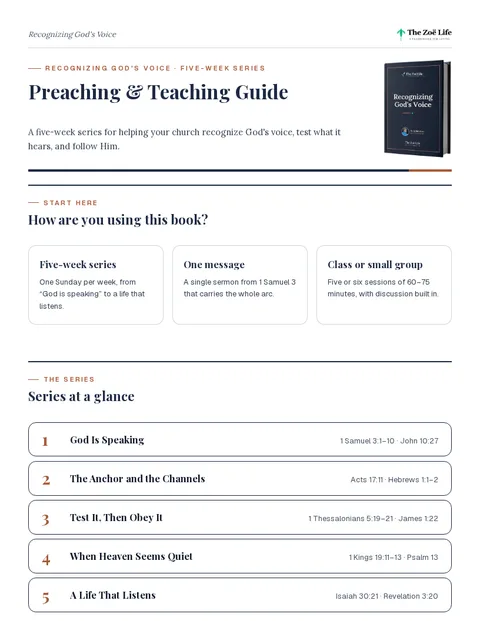 First page of Preaching & Teaching Guide
