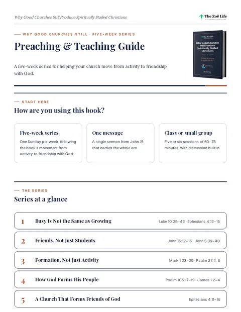 First page of Preaching & Teaching Guide