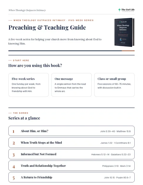 First page of Preaching & Teaching Guide