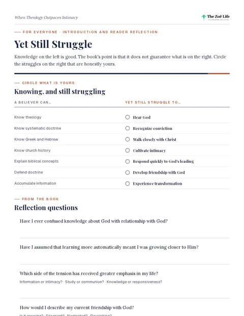 First page of Yet Still Struggle